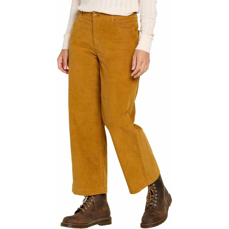 Toad&Co Women’s Karuna Cord Wide Leg Pant(Cardamom) - Toad&Co